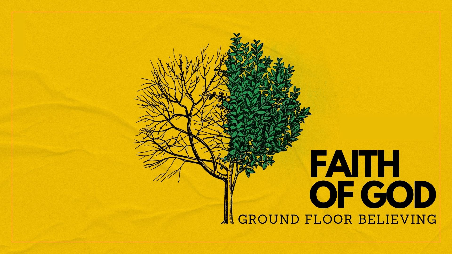 Faith of God; Ground Floor Believing